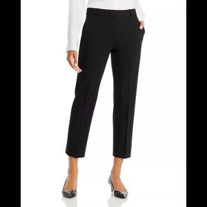 NWOT Theory Treeca Slim Ankle Pants in Black Admiral Crepe 14